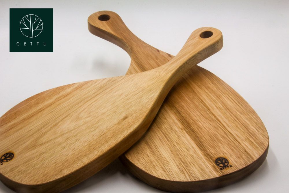 Set de 2 tablas diseño Ibérico, pique, corte y prepare.